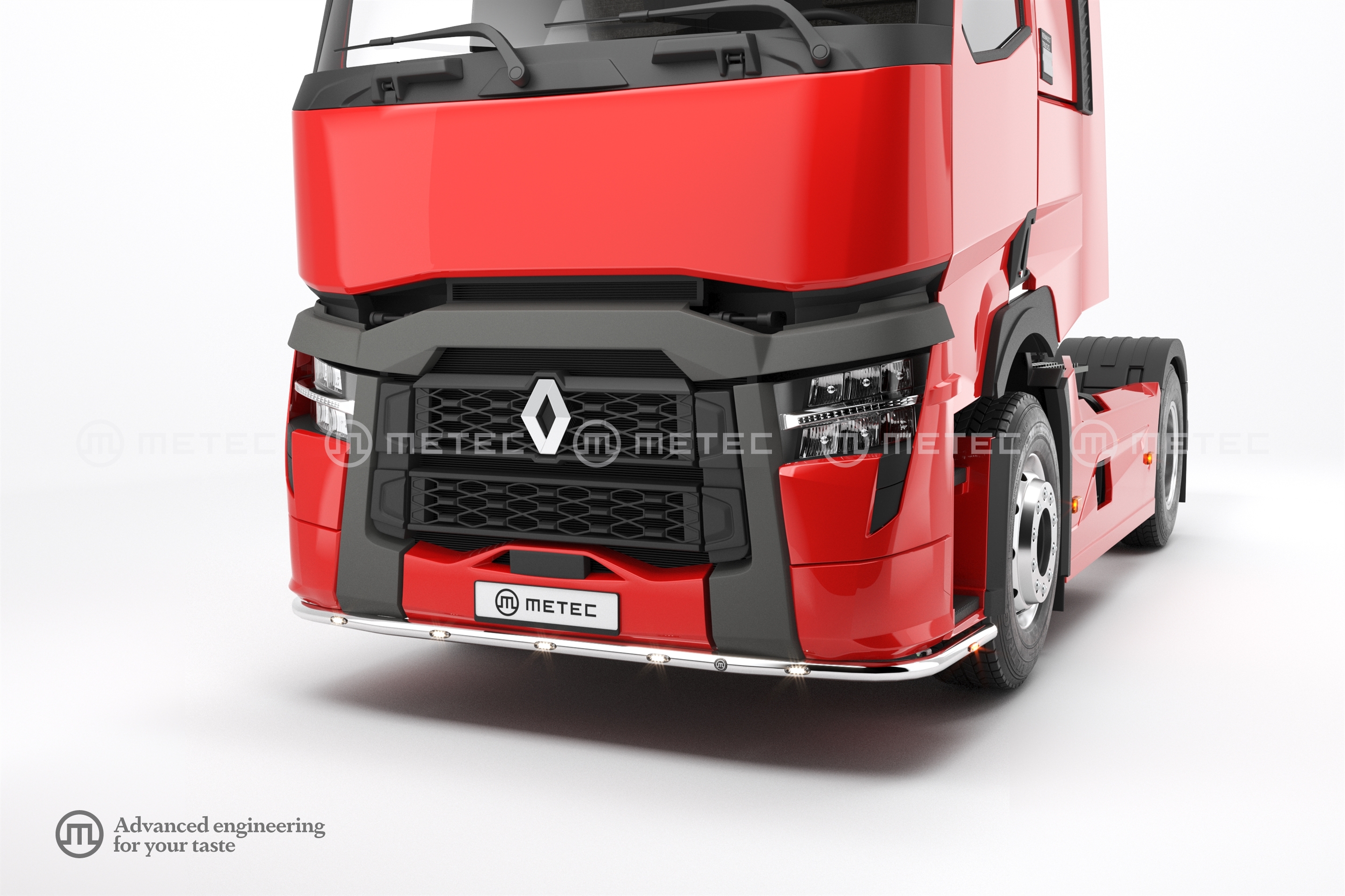 Csőspoiler 5 fehér + 2 borostyánsárga LED