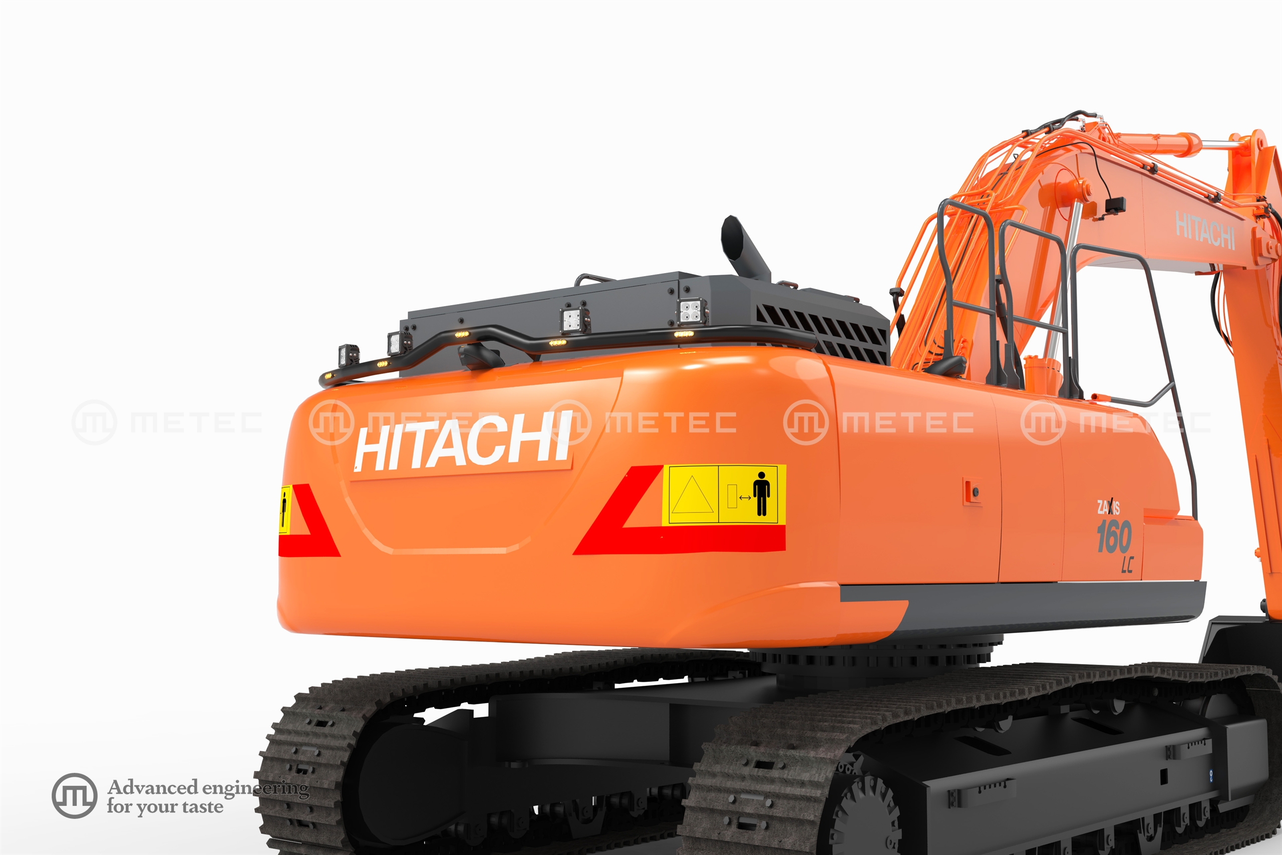 Ellensúlyra szerelt festett lámpatartó LED-es