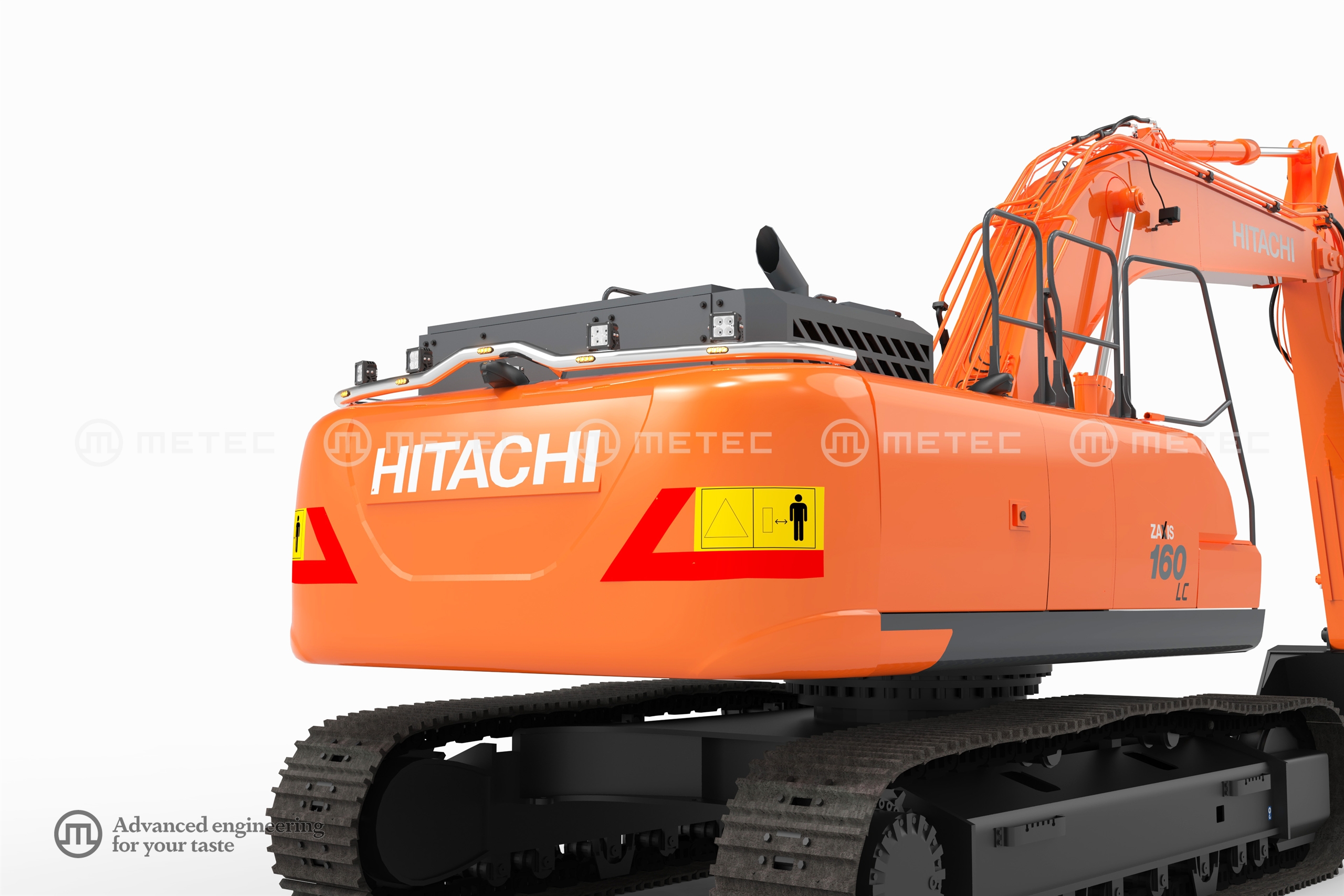 Ellensúlyra szerelt festett lámpatartó LED-es