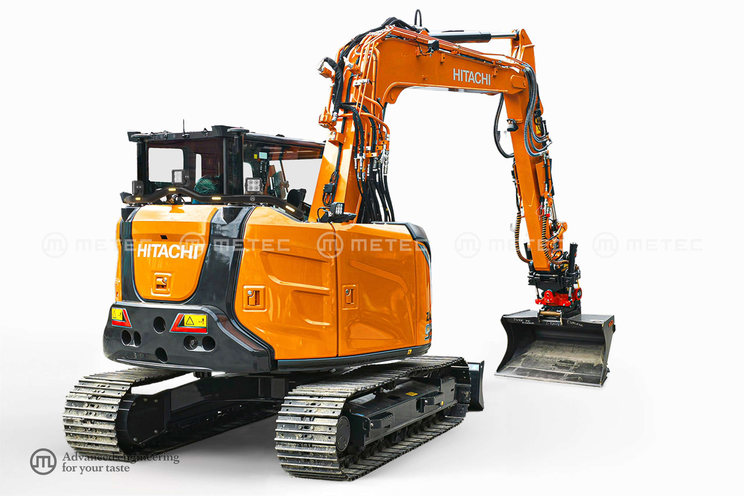 Ellensúlyra szerelt festett lámpatartó LED-es