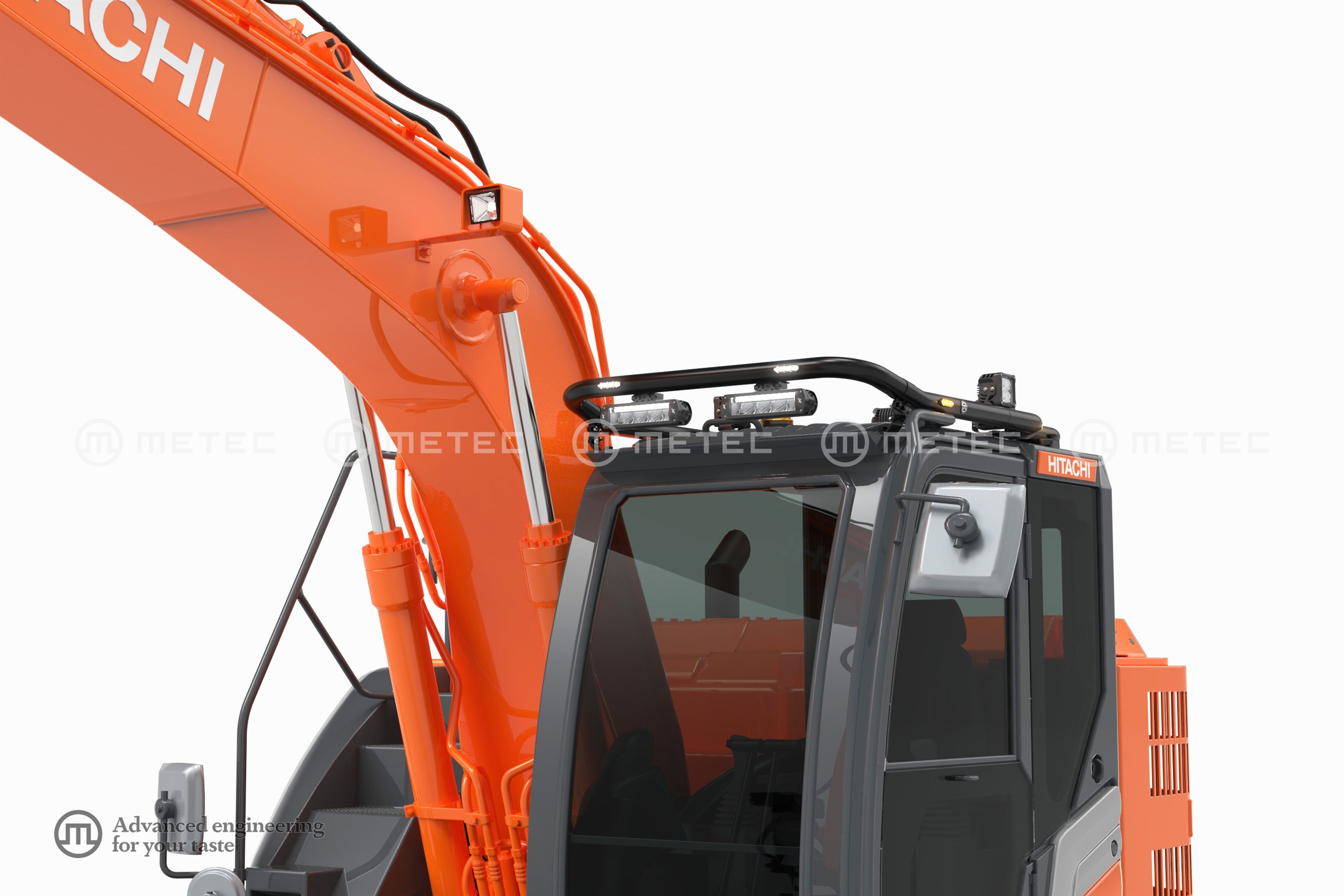 Tetőlámpa tartó LED-es Festett