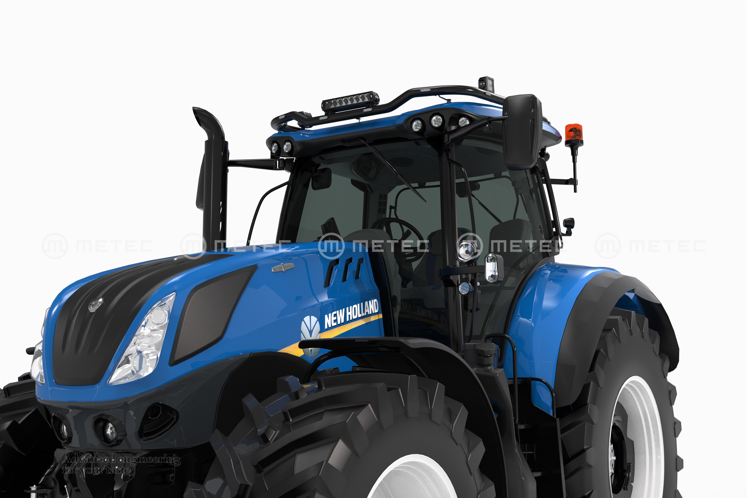 Tetőlámpa tartó LED-es Festett