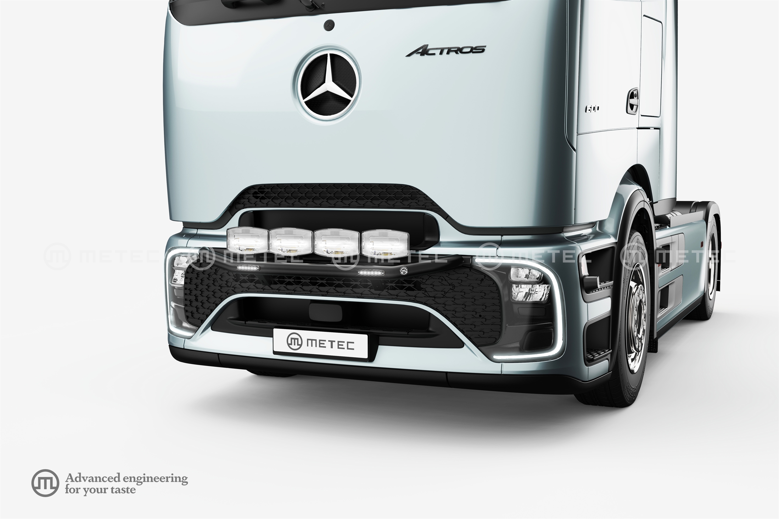 Lámpatartó előre 2 stoboszkóp, "City Aero", Festett