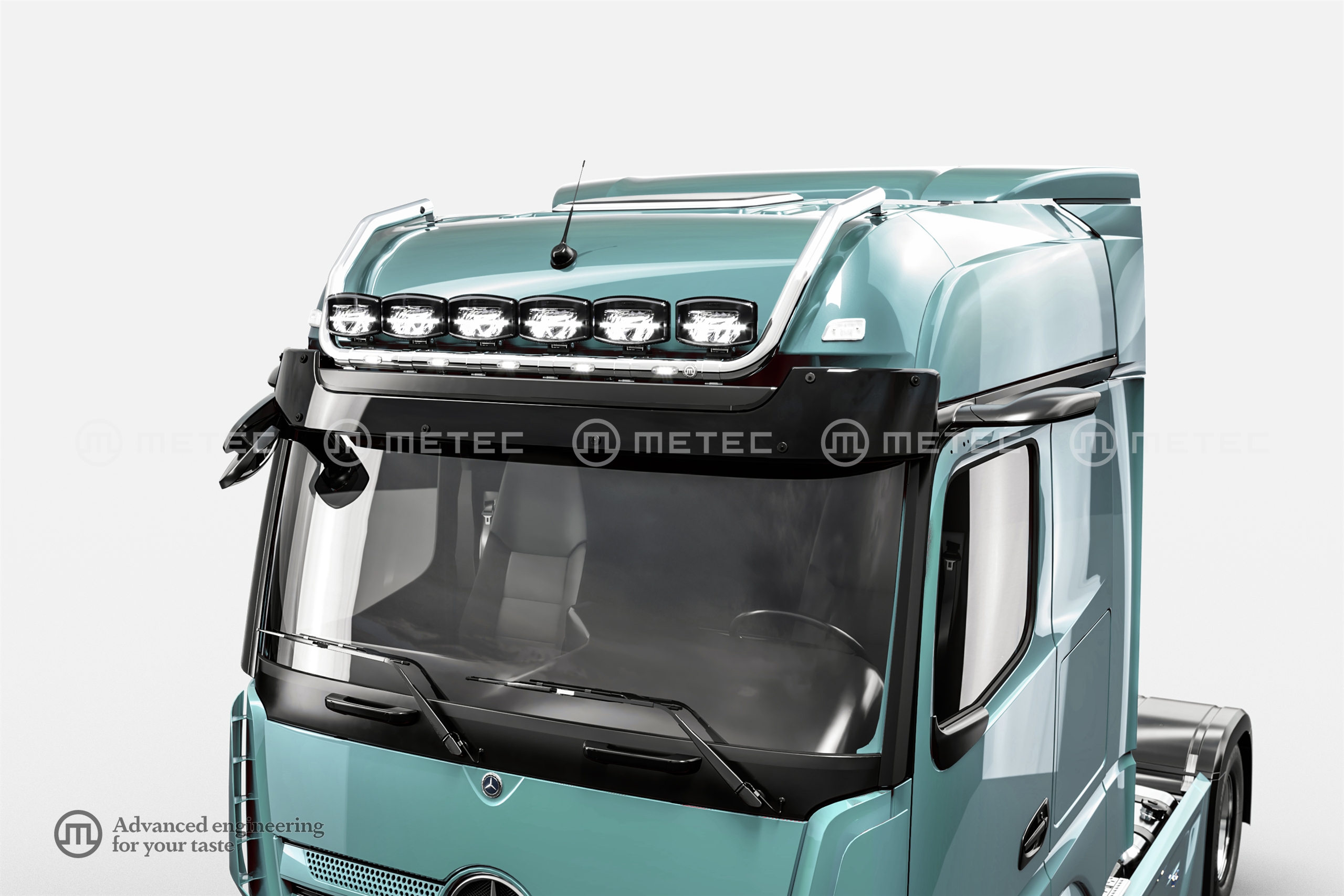 Tetőlámpa-tartó "MAX", LED-es bekábelezve 6 lámpához