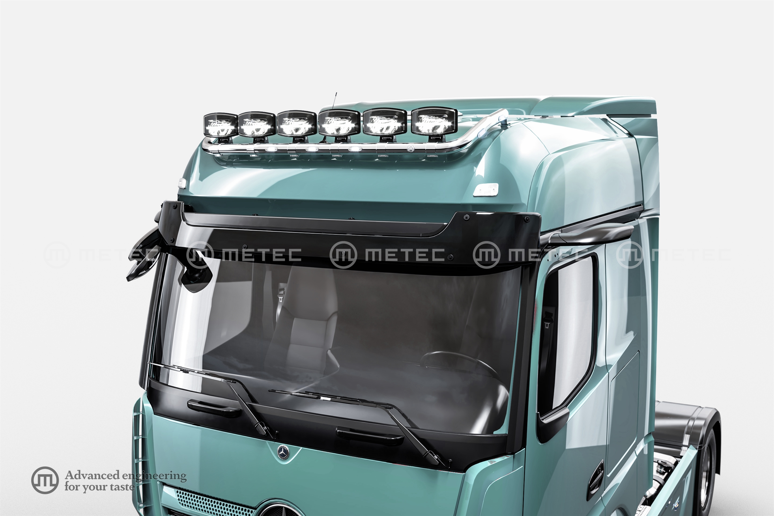 Tetőlámpa tartó "TOP", LED-es, bekábelezve 6 lámpához