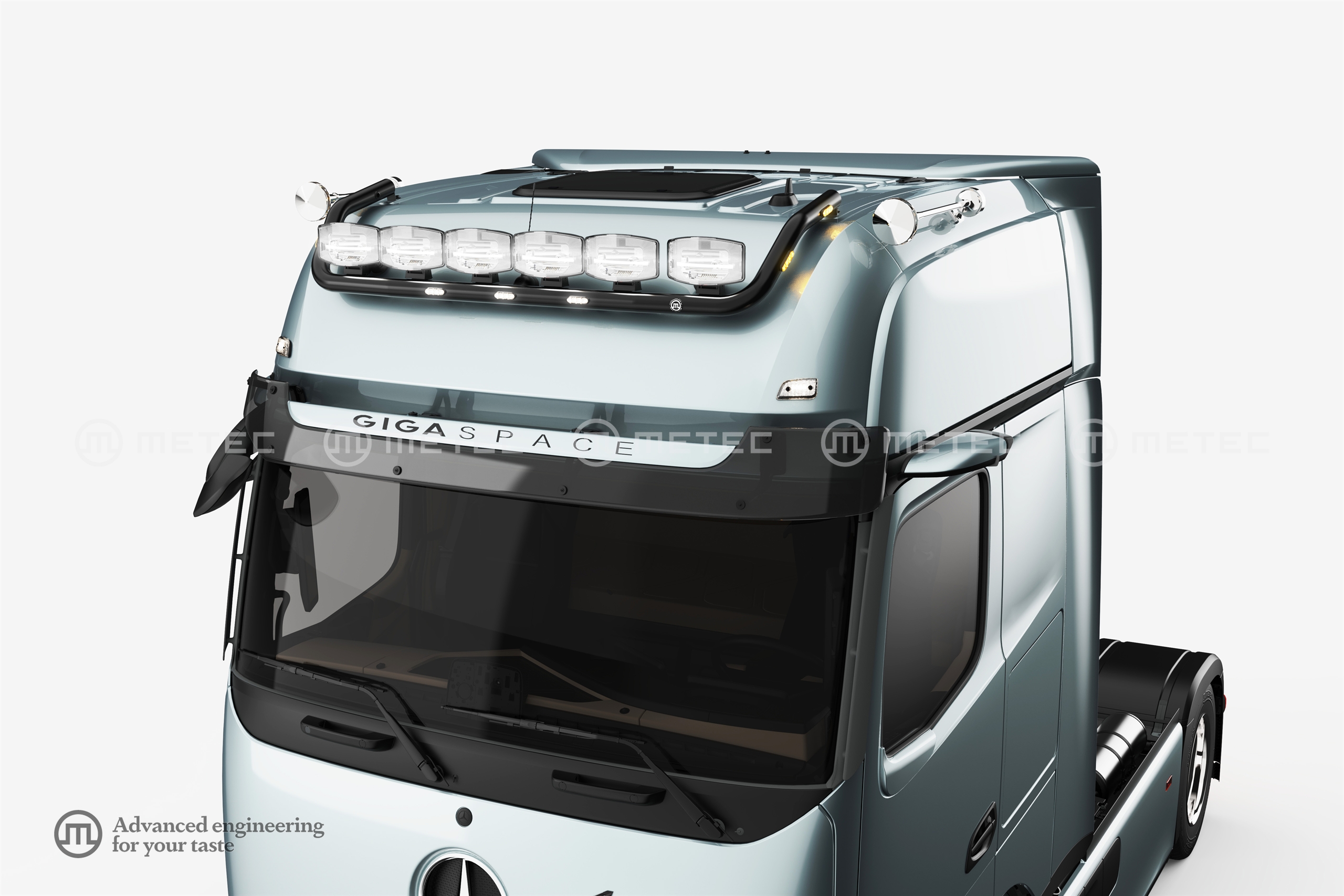 Tető lámpatartó "TOP" LED-es FESTETT