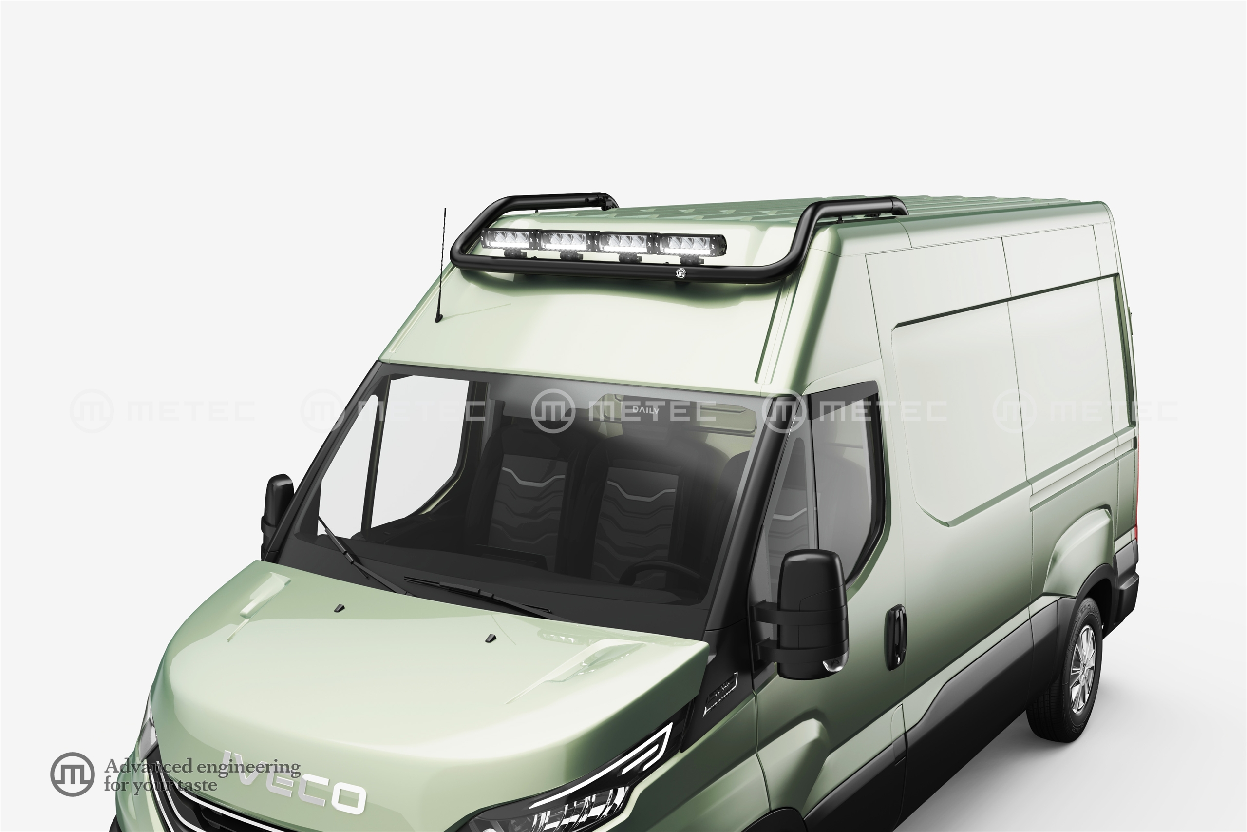 Tető lámpatartó 4 lámpához Festett