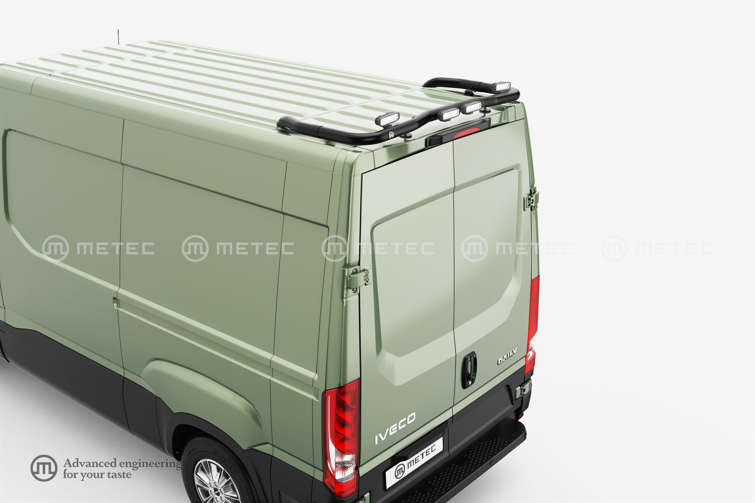 Hátsó tető-munkalámpa tartó Festett